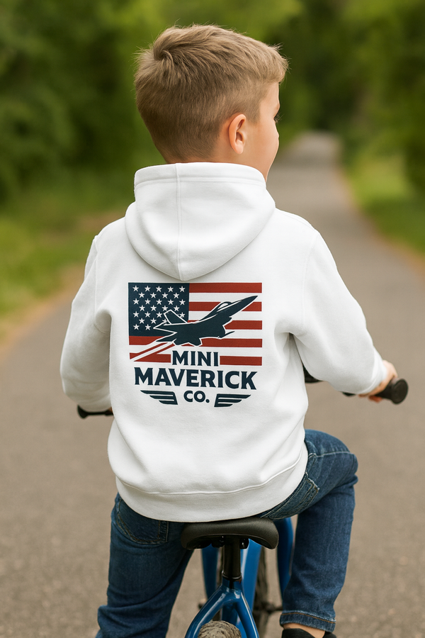 Mini Maverick Co. Kids fleece hoodie